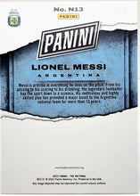 Load image into Gallery viewer, 2022 Panini National Convention Insert Blue #N13 Lionel Messi /50
