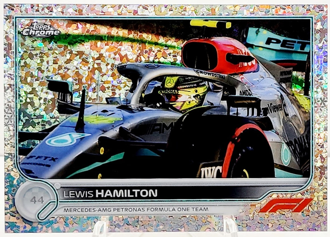 2022 Topps Chrome F1 Mini Diamonds Refractor #7 Lewis Hamilton #160/299