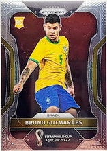 Load image into Gallery viewer, 2022 Panini World Cup Prizm Bruno Guimaraes RC Brazil #27 PSA 9 Mint
