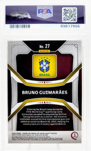 Load image into Gallery viewer, 2022 Panini World Cup Prizm Bruno Guimaraes RC Brazil #27 PSA 9 Mint
