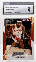 Load image into Gallery viewer, 2008-09 Upper Deck MVP Lebron James #28 CSG 9 Mint
