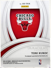 Load image into Gallery viewer, 2021-22 Panini Immaculate Collection Past &amp; Present Signatures Toni Kukoc Auto /99 Chicago Bulls #HS-TKK Card
