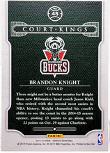Load image into Gallery viewer, 2014-15 Donruss Court Kings Stat Line Career Bucks Card #45 Brandon Knight /53
