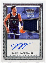 Load image into Gallery viewer, 2022-23 Panini Crown Royale #KCJ-JJJ Jaren Jackson Jr. Kings Court Patch Auto /99
