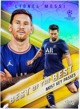 Load image into Gallery viewer, 2021-22 Topps UEFA Champions League Best of the Best #BB-13 Lionel Messi Card
