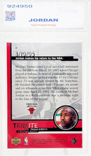 Load image into Gallery viewer, 1999 Upper Deck Tribute to Michael Jordan #20 Parish 8 NM-MT
