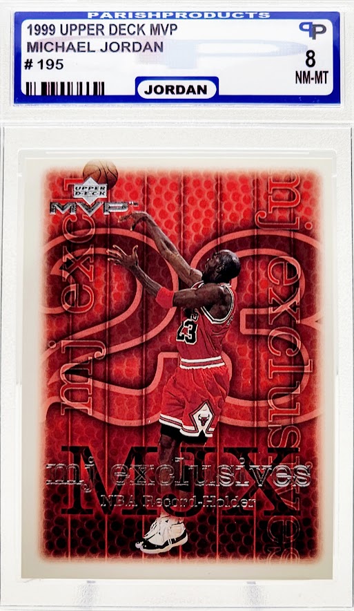Michael Jordan 1999 Upper Deck MJ Exclusives #195 Chicago Bull Last Dance Parish 8 NM-MT