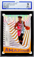 Load image into Gallery viewer, 2020-21 Panini Illusions Jimmy Butler Amazing Orange Acetate Miami Heat #20 Card ISA 9 Mint
