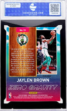 Load image into Gallery viewer, 2019 Hoops Premium Stock Zero Gravity Blue Jaylen Brown #13 Boston Celtics ISA 9 Mint
