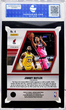 Load image into Gallery viewer, 2020 Panini Mosaic Jimmy Butler Will to Win Green Mosaic Prizm #4 ISA 10 Gem Mint
