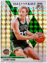 Load image into Gallery viewer, 2019-20 Panini Mosaic Hall of Fame Silver Mosaic Prizm Larry Bird #290 HOF
