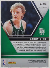 Load image into Gallery viewer, 2019-20 Panini Mosaic Hall of Fame Silver Mosaic Prizm Larry Bird #290 HOF
