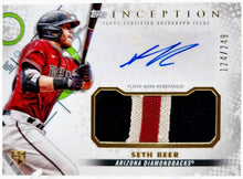 Load image into Gallery viewer, 2022 Topps Inception Seth Beer Rookie Patch Auto /249 IAP-SBE
