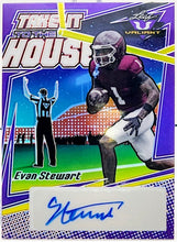 Load image into Gallery viewer, 2022 Leaf Valiant Evan Stewart #TH-ES1 Take It To The House Purple Auto 5/15
