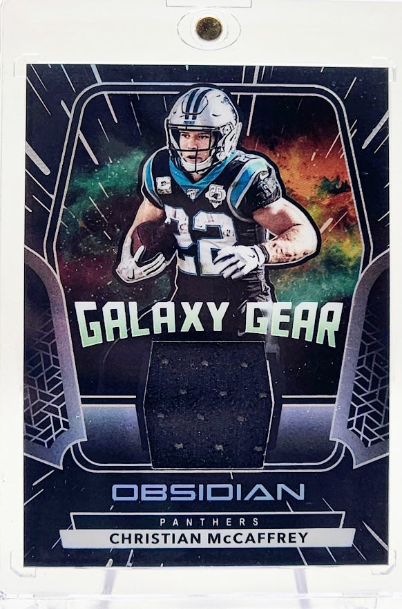 2020 Panini Obsidian Patch Galaxy Gear 28/100 Christian McCaffrey #GG28