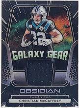 将图片加载到图库查看器，2020 Panini Obsidian Patch Galaxy Gear 28/100 Christian McCaffrey #GG28
