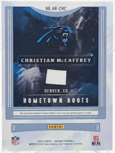 Load image into Gallery viewer, 2022 Panini Origins Hometown Roots 4/99 Christian McCaffrey #HR-CMC
