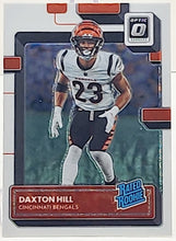 Load image into Gallery viewer, 2022 Panini Donruss Optic Daxton Hill Rated Rookie Silver Holo Prizm #257

