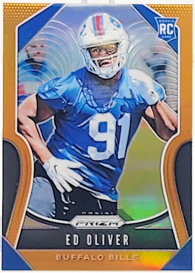 2019 Panini Prizm Rookies Orange Prizm /249 Ed Oliver #378 Rookie RC