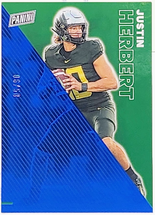 2023 Father's Day Justin Herbert Blue /50 - Oregon Ducks / Los Angeles Chargers