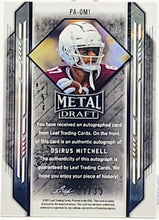 Load image into Gallery viewer, 2021 Leaf Metal Draft Portraits Blue Rainbow #PA-OM1 Osirus Mitchell Autograph /35
