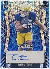 Load image into Gallery viewer, 2022 Leaf Flash #BA-CT1 Chris Tyree Rookie Auto Blue Sparkles /25
