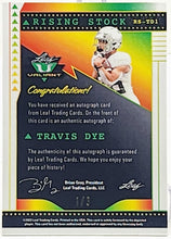 Load image into Gallery viewer, Travis Dye Crystal Black Autograph 1/3 2022 Leaf Valiant #RS-TD1
