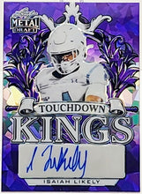 Load image into Gallery viewer, 2022 Leaf Metal Draft Purple Crystals /15 Isaiah Likely #TK-IL1 Rookie Auto RC
