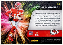Load image into Gallery viewer, 2020 Panini Prizm Fireworks Patrick Mahomes II #5 Chiefs
