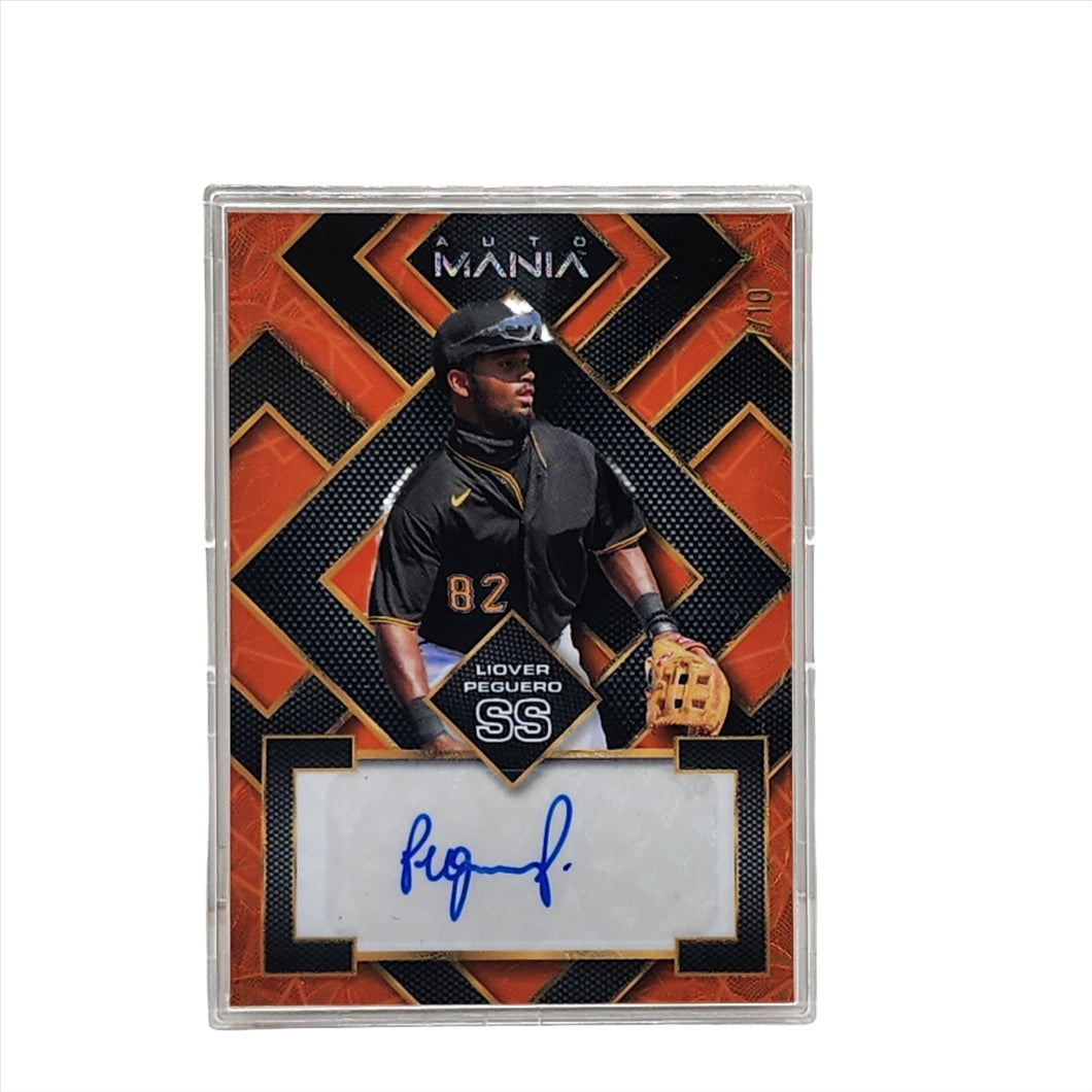 2023 Wild Card Auto Mania 7/10 Liover Peguero #AM-SQ43 Pirates