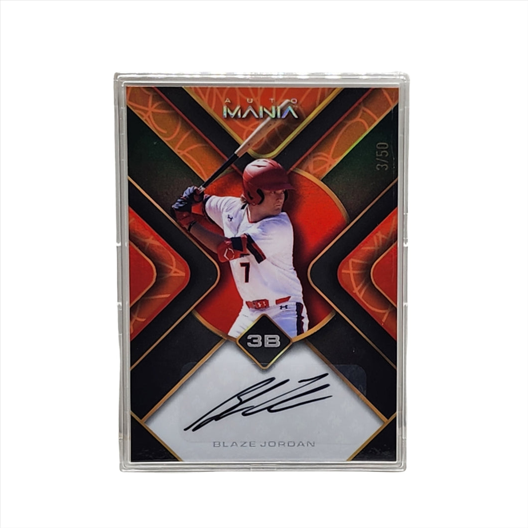 2023 Wild Card Auto Mania 3/50 Blaze Jordan #AM-TH5 Red Sox