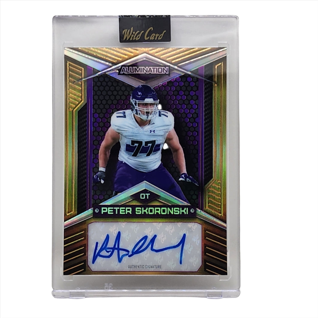 2023 Wild Card Alumination Auto 6/50 Peter Skoronski #AB-96