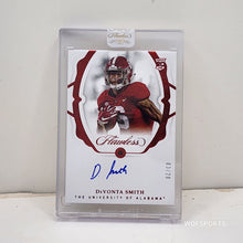 Load image into Gallery viewer, 2021 Panini Flawless Collegiate Aoto Rookie Ruby Diamond 3/20 DeVonta Smith #72 Alabama Crimson Tide
