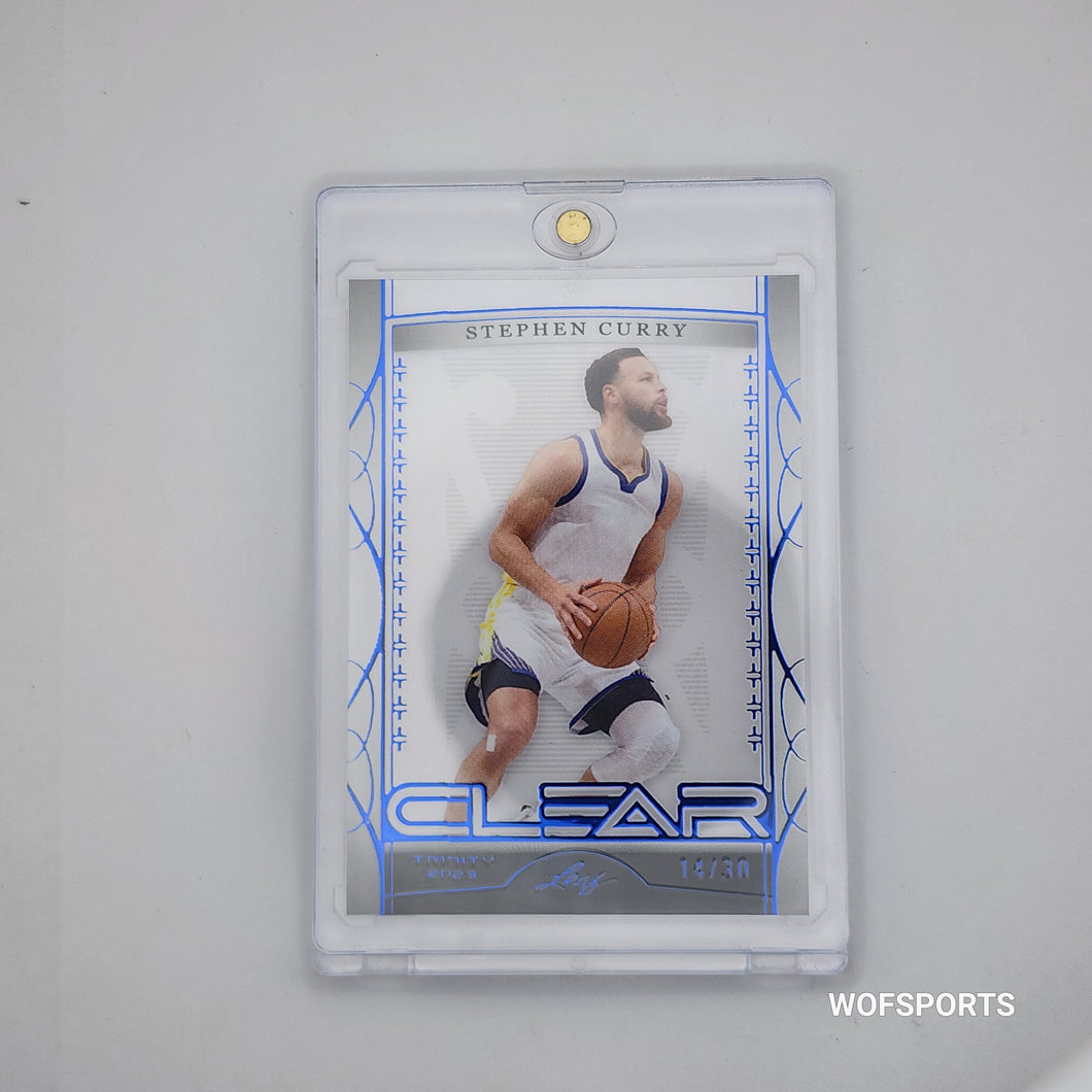 2023 Leaf Clear Blue 14/30 STEPHEN CURRY #C23 WARRIORS