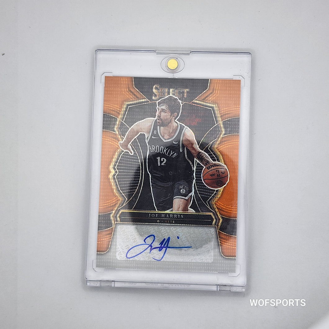 2023 Panini Select Orange Flash Auto 15/30 Joe Harris #S-JOE Brooklyn Nets