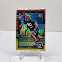 将图片加载到图库查看器，2017 Optic Jordan Willis Rookie RC Red And Yellow Variant Bengals RC #133
