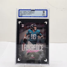 Load image into Gallery viewer, 2021 Panini Chronicles Luminance Update Pink Trevor Lawrence Rookie #201 Jacksonville Jaguars RC ISA 9 Mint
