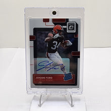 تحميل الصورة إلى عارض المعرض، 2022 Panini Donruss Optic Rated Rookies Auto 08/150 Jerome Ford #53 Cleveland Browns
