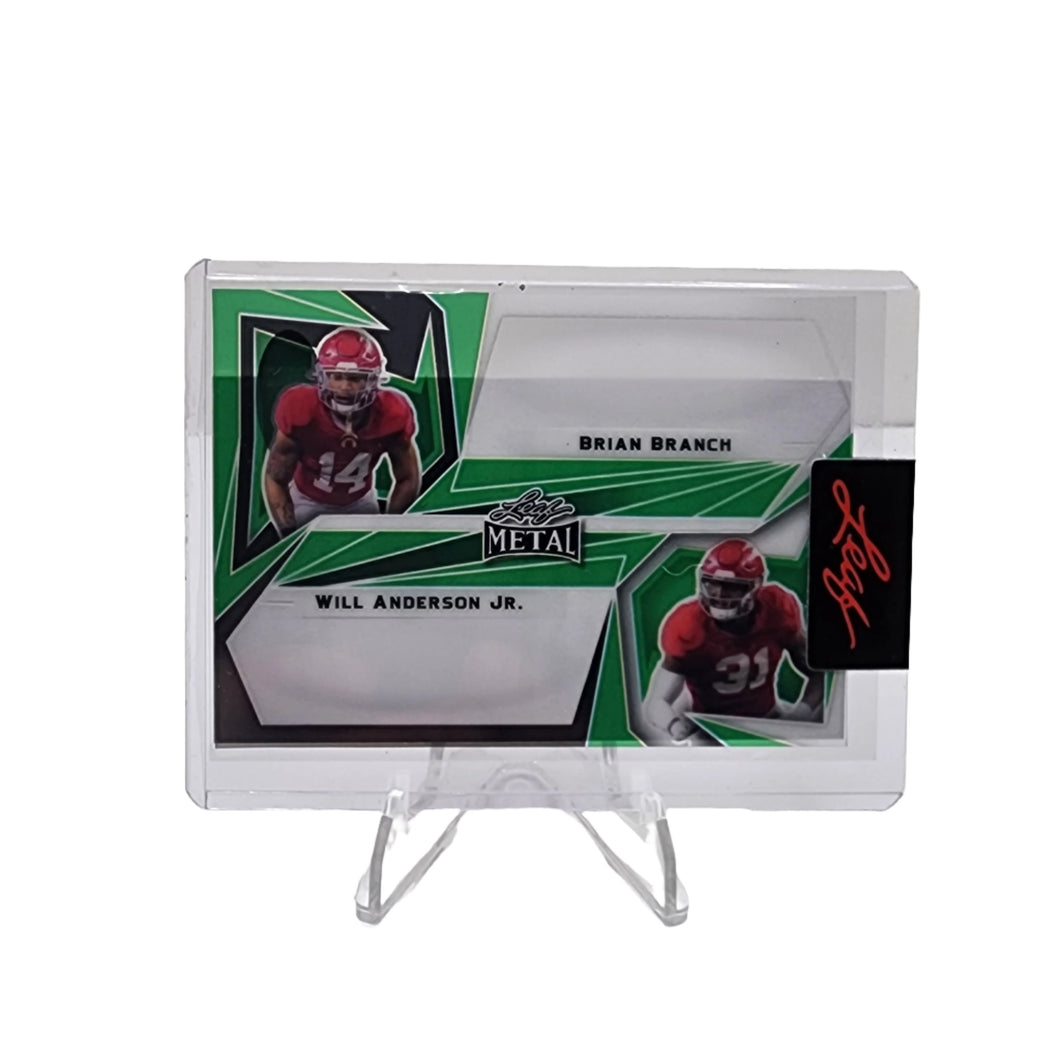 2023 Leaf Pro Set Pre-Production Proof Brian Branch / Will Anderson Jr. 1/1