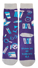 Load image into Gallery viewer, Pair I&#39;D Rather Be Reading Sock Men and Women Humor Joke Gift
