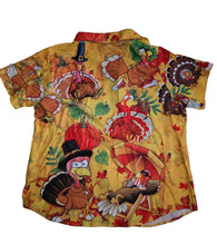 Load image into Gallery viewer, Happy Thanksgiving Turkey Shirt Women Size Large
