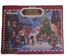 Load image into Gallery viewer, Gleamkid Advent Calendar 2024 Christmas Jigsaw Puzzle, 24 Days 1000 Pieces
