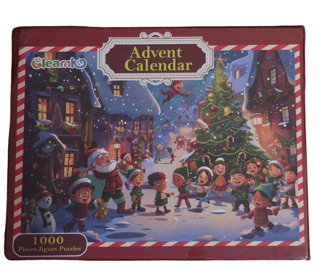 Gleamkid Advent Calendar 2024 Christmas Jigsaw Puzzle, 24 Days 1000 Pieces