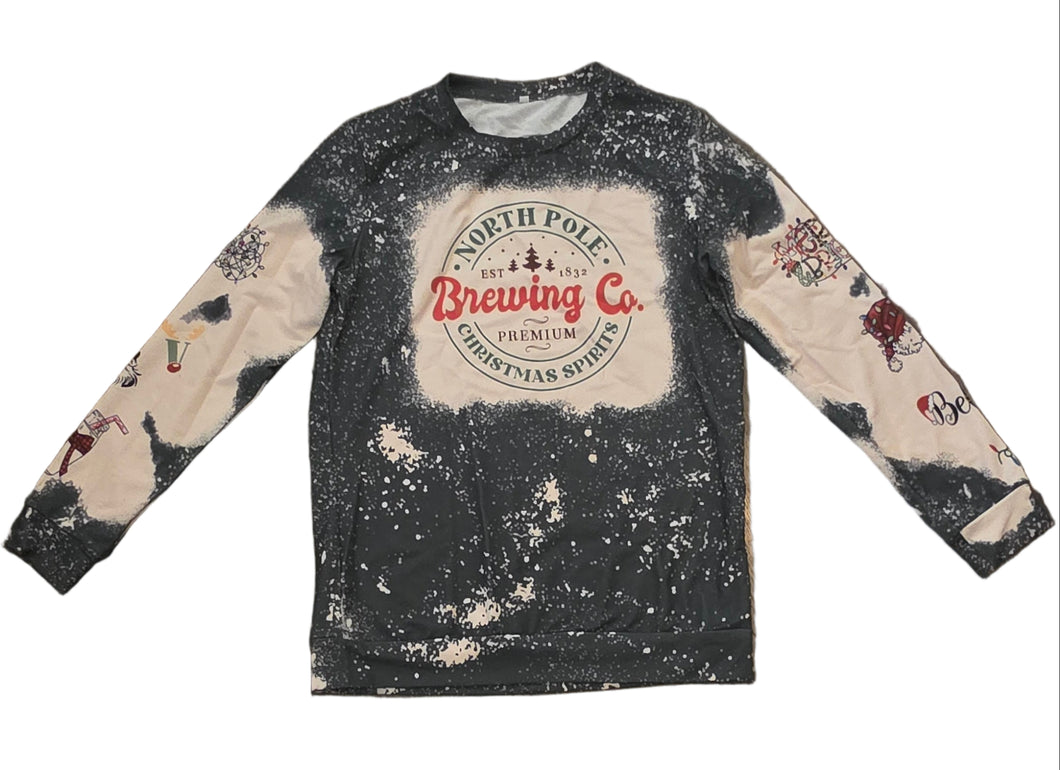 North Pole Brewing Sweater, Christmas Sweatshirt, North Pole Brewing Size M