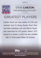 Load image into Gallery viewer, 2019 Topps Chrome Update 150 Years of Professional Baseball Steve Carlton #150C-8 Philadelphia Phillies
