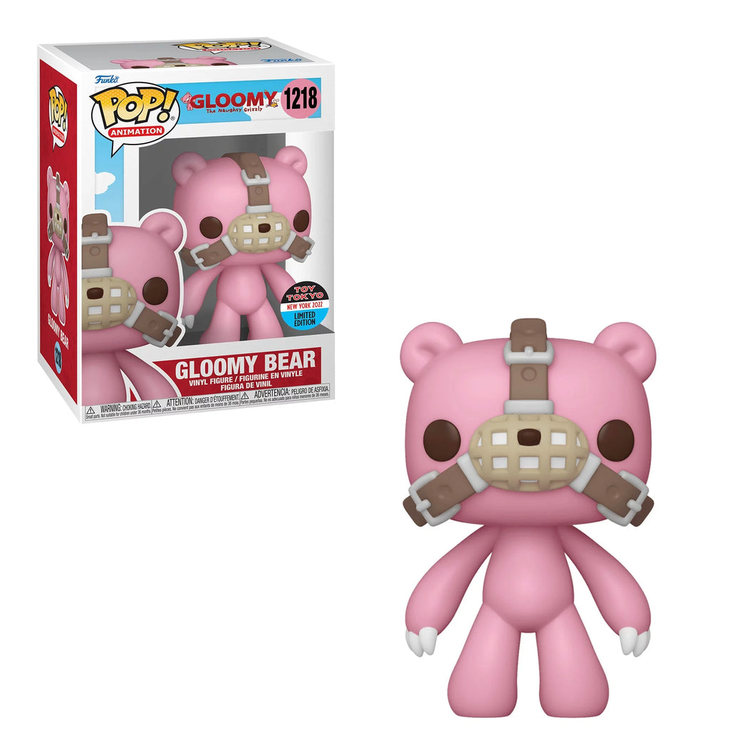 Funko POP! Animation The Naughty Grizzle Gloomy Bear #1218 Toy Tokyo Exclusive NYCC Sticker
