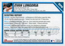 Load image into Gallery viewer, 2007 Bowman Draft Picks &amp; Prospects Evan Longoria #BDPP99 Tampa Bay Devil Rays
