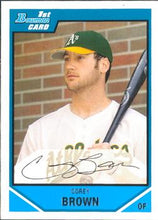 Load image into Gallery viewer, 2007 Bowman Draft Picks &amp; Prospects 1st Bowman #BDPP3 Corey Brown Oakland Athletics
