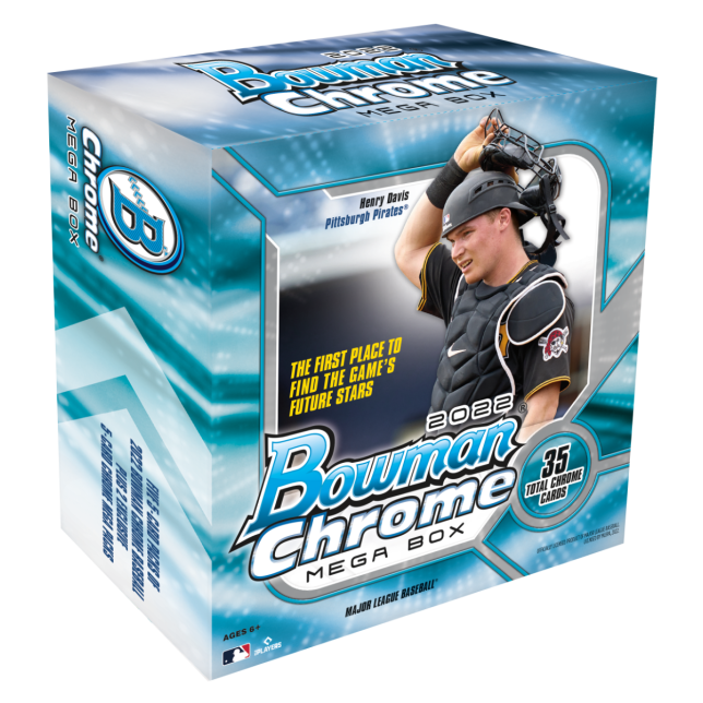 2022 Topps Bowman Chrome MLB Baseball Trading Cards Mega Box