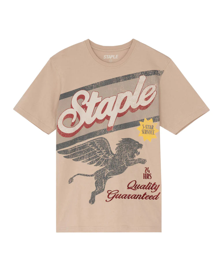 Jeff Staple Gryphon Embroidered Tee Khaki, Size Large